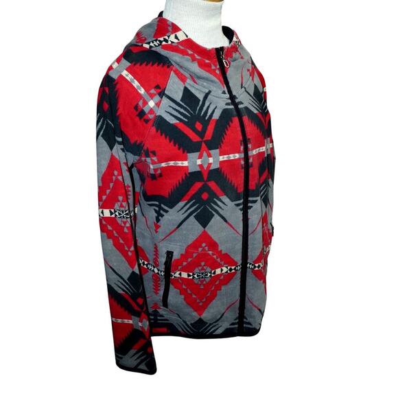 Ralph Lauren LRL Lauren Active Southwestern Aztec Zip Hoodie Jacket Size M - Picture 4 of 8